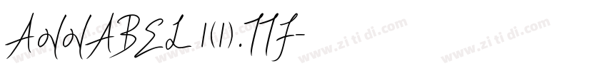 ANNABEL 1(1).TTF字体转换